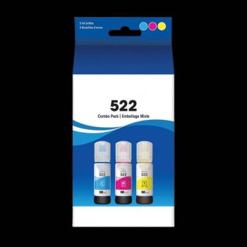 522 Color Bottle Pack (Cyan, Magenta, Yellow)